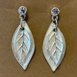 *2 for $10* Elegant Silver Leaf Earrings